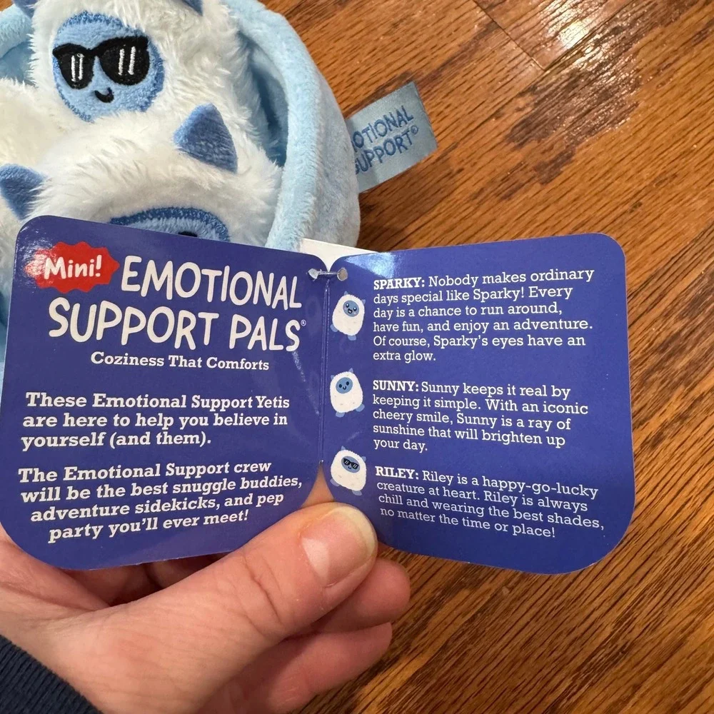 Emotional Support Pals Mini Yeti Plush Bowl 3pk Relatable 4